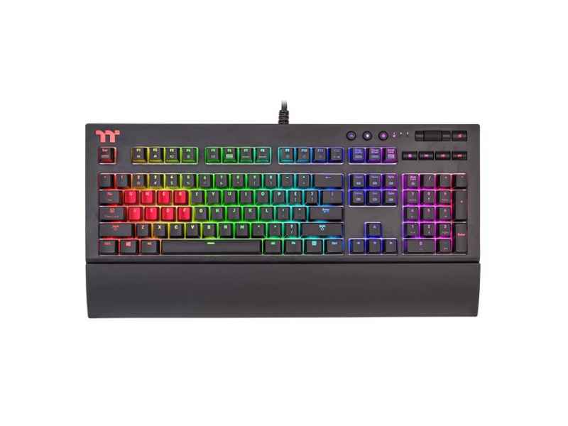 Thermaltake X1 USB QWERTZ German Black KB-TPX-BLBRGR-01