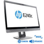 Used Monitor E240c TFT/HP/24" w/Webcamera/1920x1080/Wide/Black/VGA&DVI-D&USB HUB