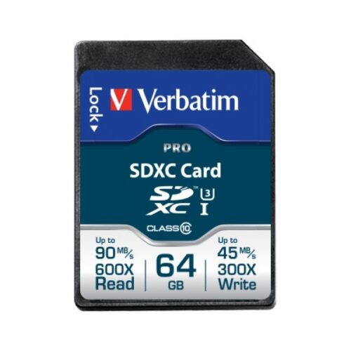 Verbatim PRO Flash-Speicherkarte 64GB SDXC Cl.10 47022
