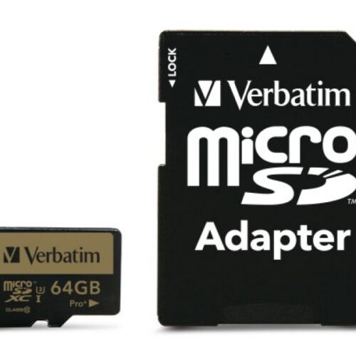Verbatim PRO+ MicroSDXC 64GB Cl.10 U3 UHS-I w
