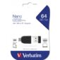 Verbatim USB 2.0 OTG Stick 64GB Micro USB Adapter Nano Blister 49329
