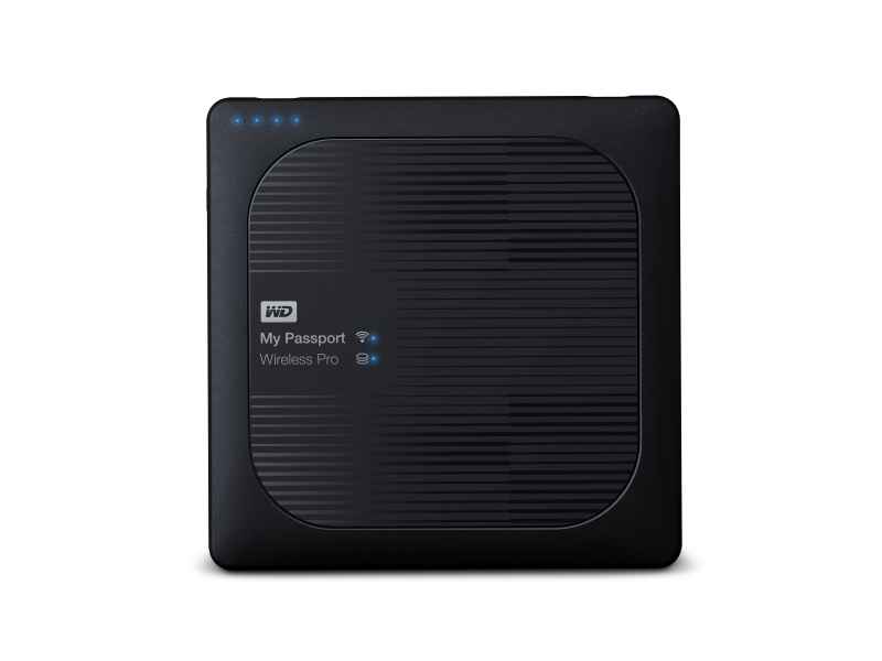 WD My Passport Wireless Pro Wi-Fi 2000GB Black external hard drive WDBP2P0020BBK-EESN