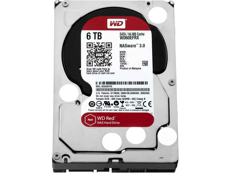 WD Red NAS Hard Drive Festplatte 6 TB intern 3.5 WD60EFRX