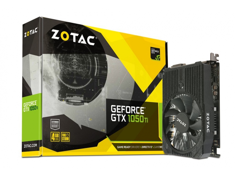 Zotac GTX 1050 TI Mini 4096MB,PCI-E,DVI,HDMI,DP ZT-P10510A-10L