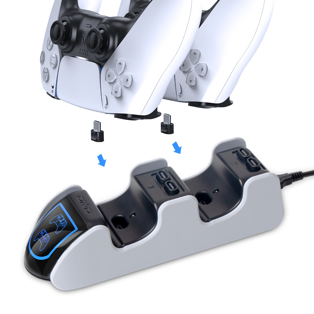 Charging station for two PS5 controllers