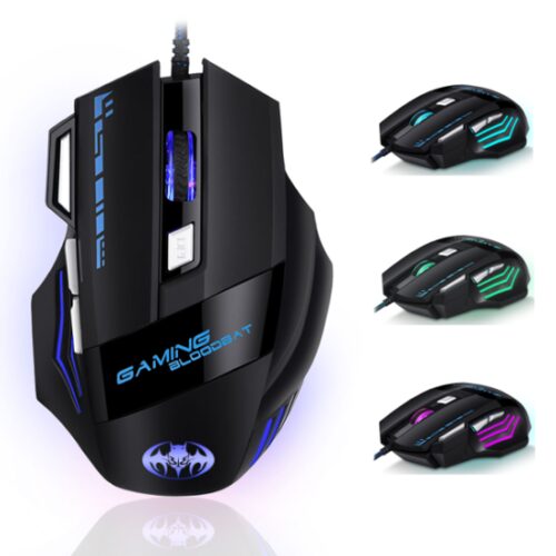 Gaming mouse with RGB lighting - 7 buttons - 7200 DPI