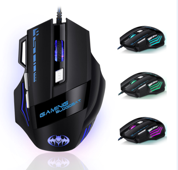 Gaming mouse with RGB lighting - 7 buttons - 7200 DPI