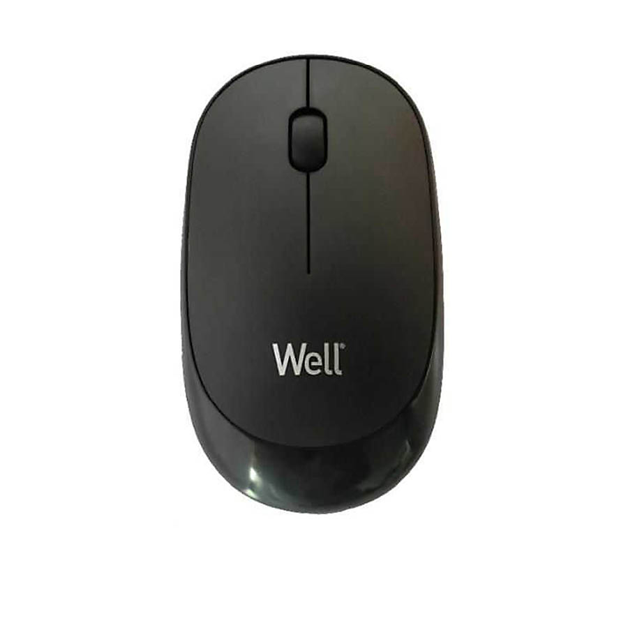 MW104 Well Ασύρματο Ποντίκι USB μαύρο 1600dpi MOUSE-WLESS-MW104BK-WL