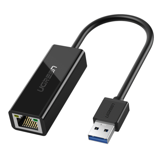 USB 3.0 to RJ45 Gigabit Ethernet adapter - up to 1000Mbps - 5Gbps