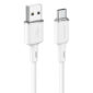 USB-A to USB-C charging cable - 3A - 1.2 meters long - white