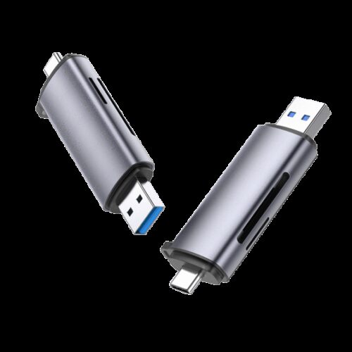 USB-C and USB-A Card Reader - USB 3.0 5Gbps - USB-C OTG Function