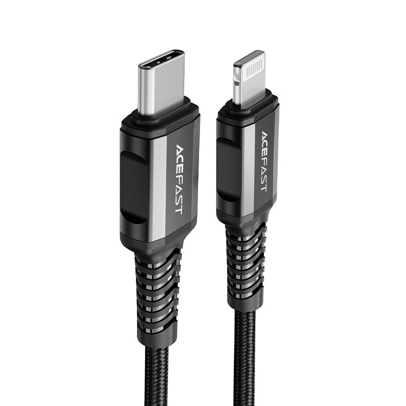 USB-C to lightning charging cable - 3A - 30W fast charge - MFI certified -1.2M