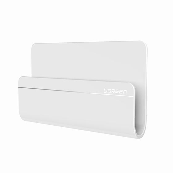 Universal wall holder for smartphone or tablet - 3M tape - white