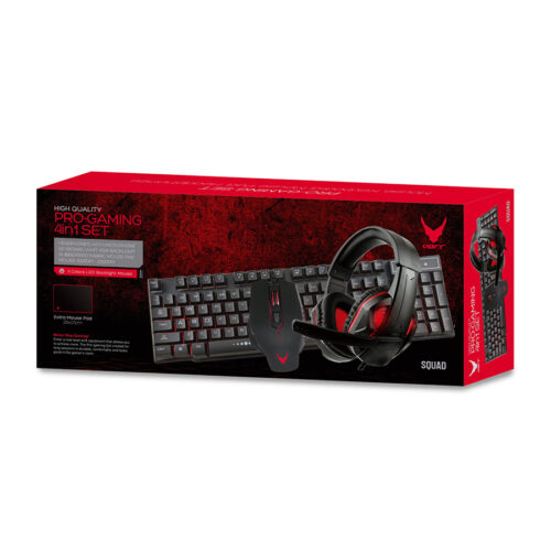 Varr Gaming Set 4in1 LED backlight Keyboard/RGB Mouse/Headset/Mousepad VG4IN1SET01