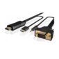 Καλώδιο VGA M με ήχο σε HDMI M 1.8m Well CABLE-VGA/A-HDMI-1.8BK-WL