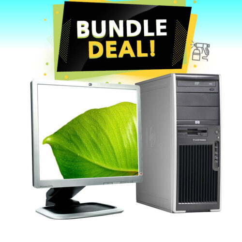 Bundle HP Workstation xw4600 Tower C2D-E8400/4GB DDR2 GA/w/Mon.HP 19"GA/Refusbished PC
