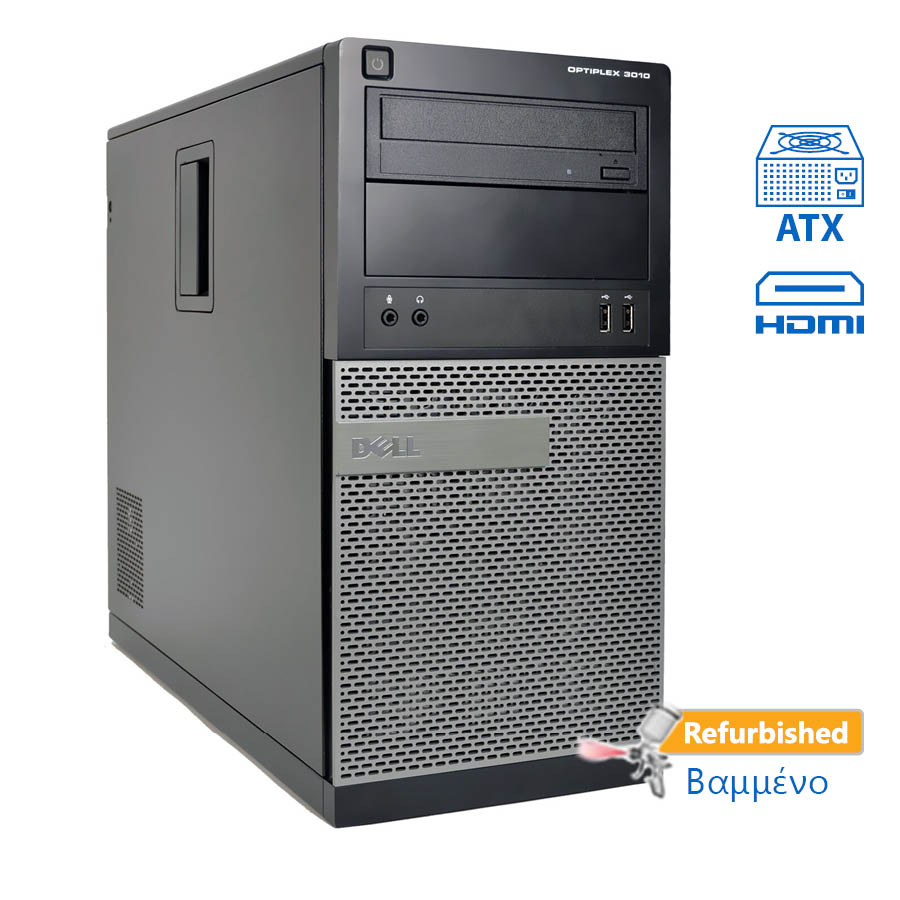 Dell 3010 Tower i3-3220/4GB DDR3/250GB/DVD/8P Grade A+ Refurbished PC