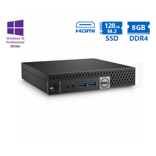 Dell 7040 DM i5-6500T/8GB DDR4/128GB M.2 SSD/No ODD/10P Grade A Refurbished PC