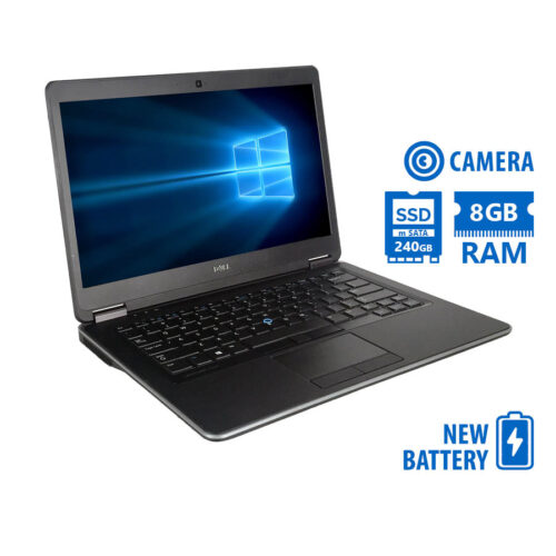 Dell (A-) Latitude E7440 i5-4300U/14"/4GB/240GB mSATA SSD/No ODD/Camera/New Battery/Grade A- Refurbi