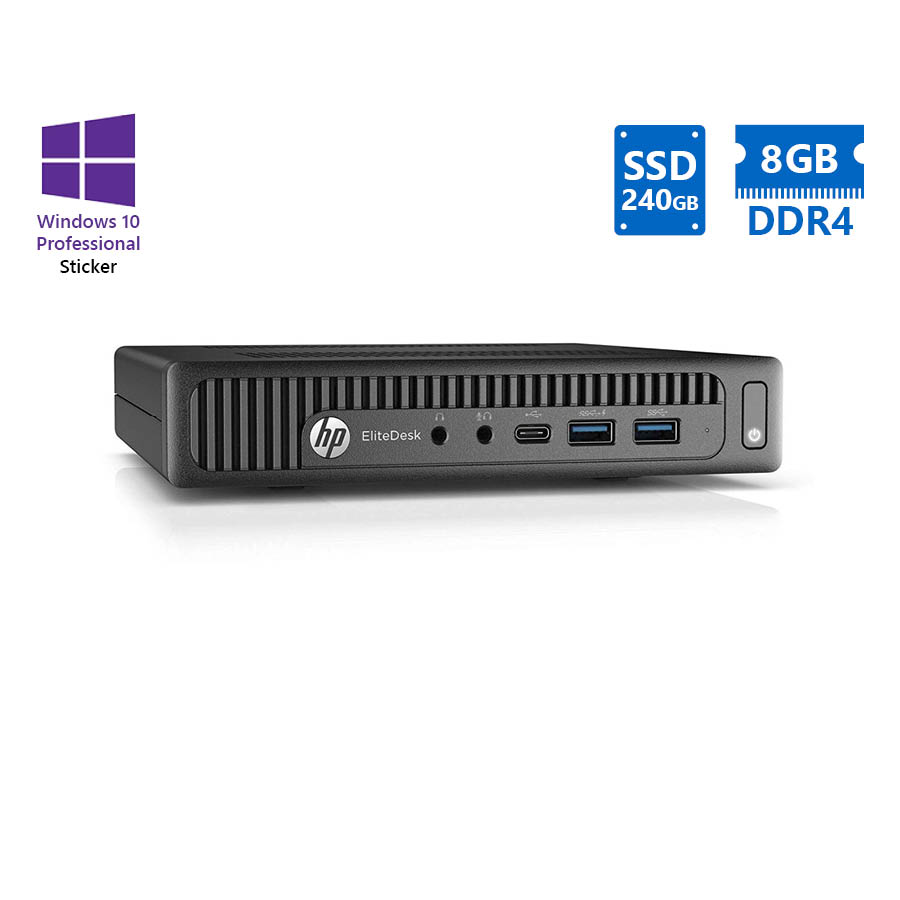 HP EliteDesk 800G2 DM i5-6500T/8GB DDR4/240GB SSD/No ODD/10P Grade A Refurbished PC