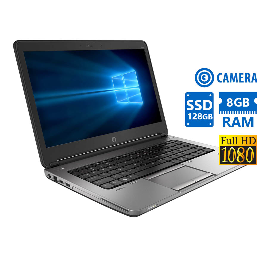 HP ProBook 640G1 i5-4200M/14" FHD/8GB DDR3/128GB SSD/No ODD/Camera/7P Grade A Refurbished Laptop
