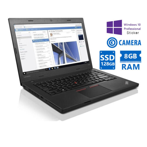 Lenovo ThinkPad L460 i3-6100U/14"/8GB DDR3/128GB SSD/No ODD/Camera/10P Grade A Refurbished Laptop