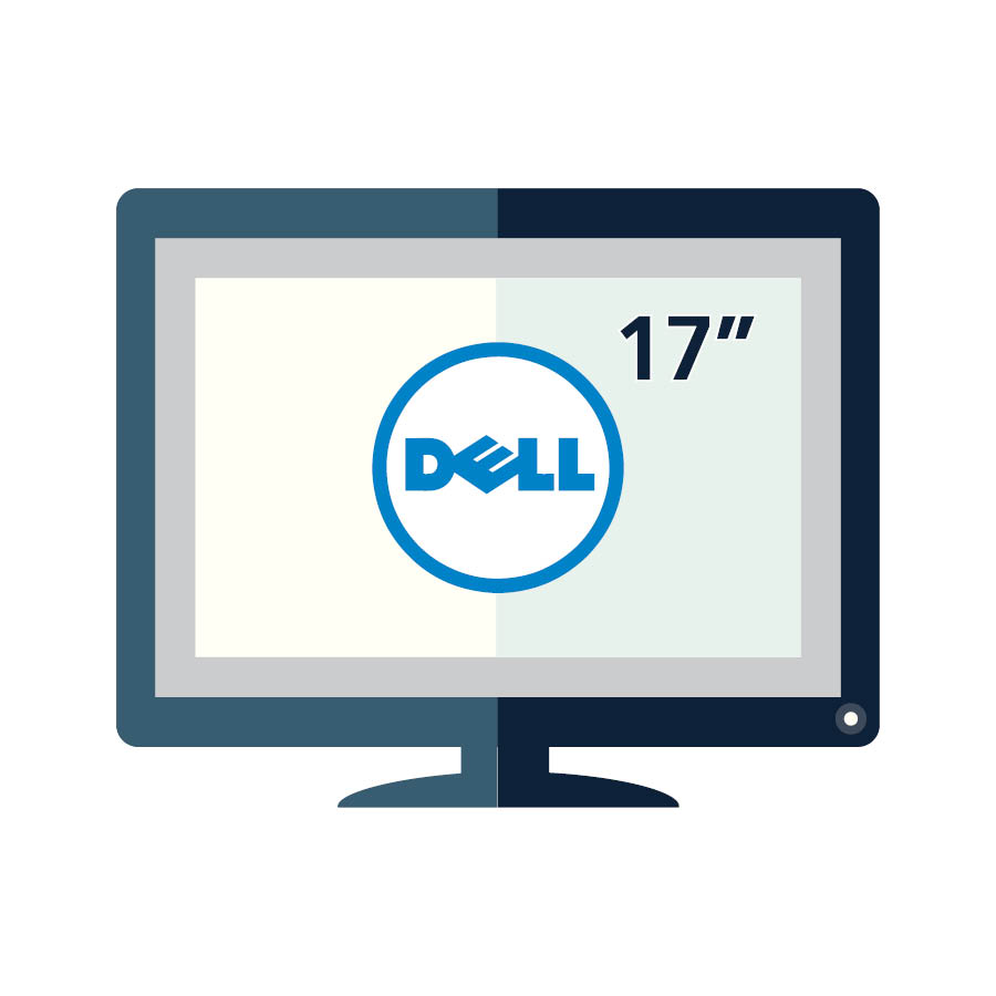 Used (A-) Monitor TFT/Dell/17"/1280x1024/Silver or Black/Grade A-/D-DUB