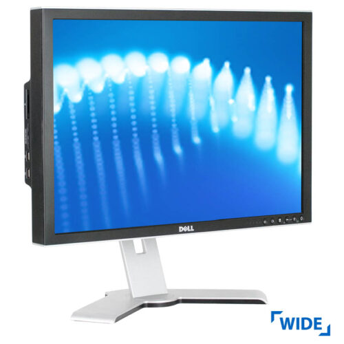 Used Monitor 2407x TFT/Dell/24"/1920x1200/Wide/Silver/Black/Grade B/D-SUB & DVI-D & USB HUB
