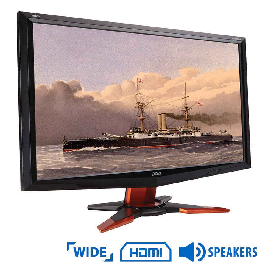 Used Monitor GD245HQ/Acer/24``/1920x1080/Wide/Black/w/Speakers/DVI-D & HDMI
