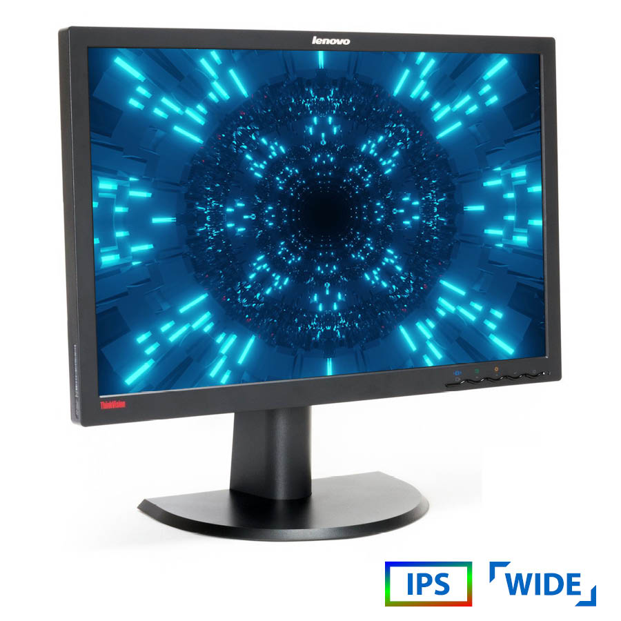 Used Monitor LT2452pwc IPS LED/Lenovo /24"/1920x1200/Wide/Black/D-SUB &DVI-D & DP & USB HUB