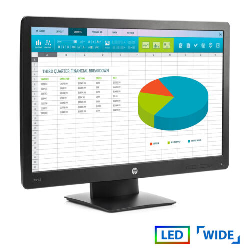 Used Monitor P223 LED /HP/22"/1920x1080/Wide/Black/D-SUB & DP
