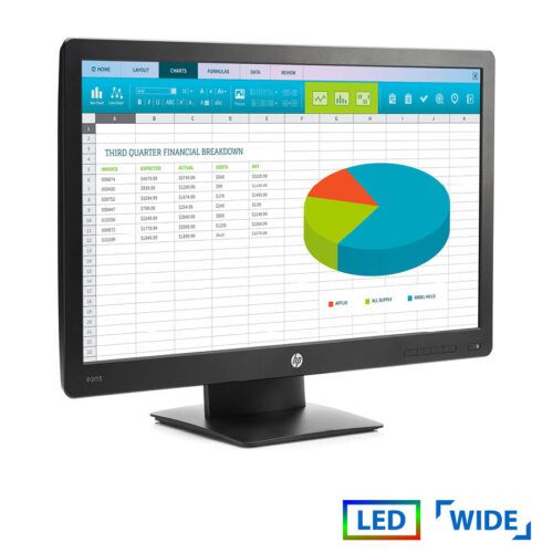 Used Monitor ProDisplay P203 LED/HP/20"/1600x900/Wide/Black/D-SUB & DP