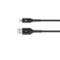 Καλώδιο USB 2.0 σε Lightning Φόρτισης - Data 1m 2.4A Μαύρο Well CABLE-USB/LIGHT-1BK01-WL