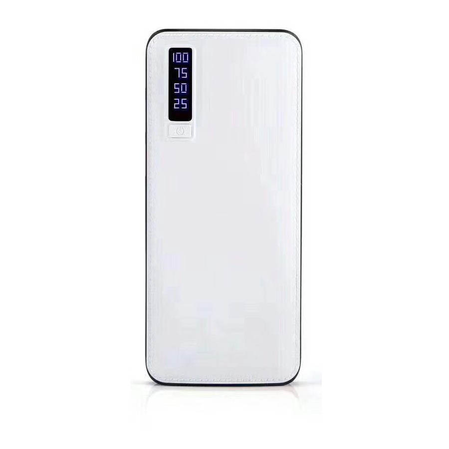 Φορητός Φορτιστής 20000mA w/LED 3xUSB Λευκό (Δερμάτινη Κάλυψη) Power Bank LXPB20B
