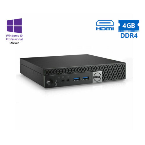Dell 5050 DM i3-6100T/4GB DDR4/500GB/No ODD/10P Grade A- Refurbished PC