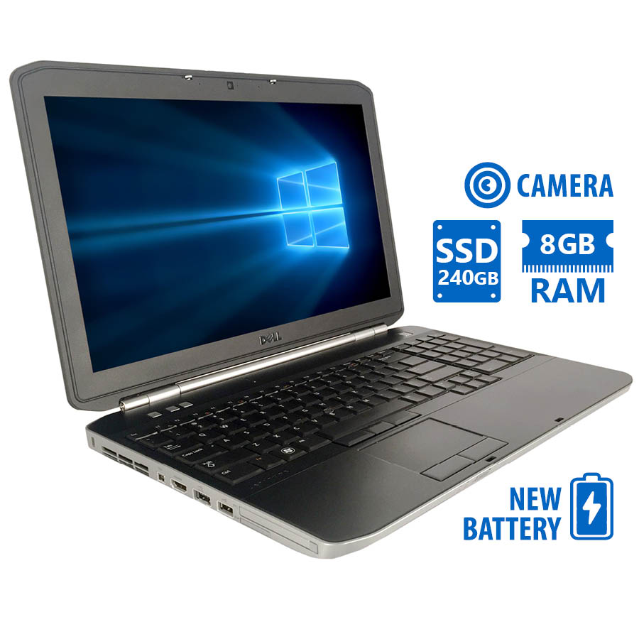 Dell (A-) Latitude E6440 i5-4310M/14"/8GB DDR3/240GB SSD/DVD/Camera/New Battery/7P Grade A- Refurbis