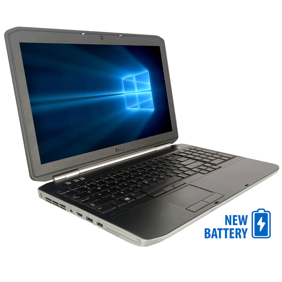 Dell Latitude E5530 i5-2520M/15.6"/4GB DDR3/320GB/DVD/New Battery/7P Grade A Refurbished Laptop