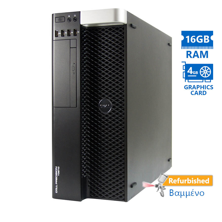 Dell Precision T3610 Tower Xeon E5-1607v2(4-Cores)/16GB DDR3/2TB/Nvidia 4GB/DVD/8P Grade A+ Workstat