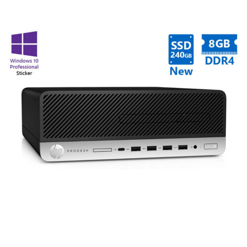HP 600G3 SFF i5-6500/8GB DDR4/240GB SSD New/No ODD/10P Grade A+ Refurbished PC