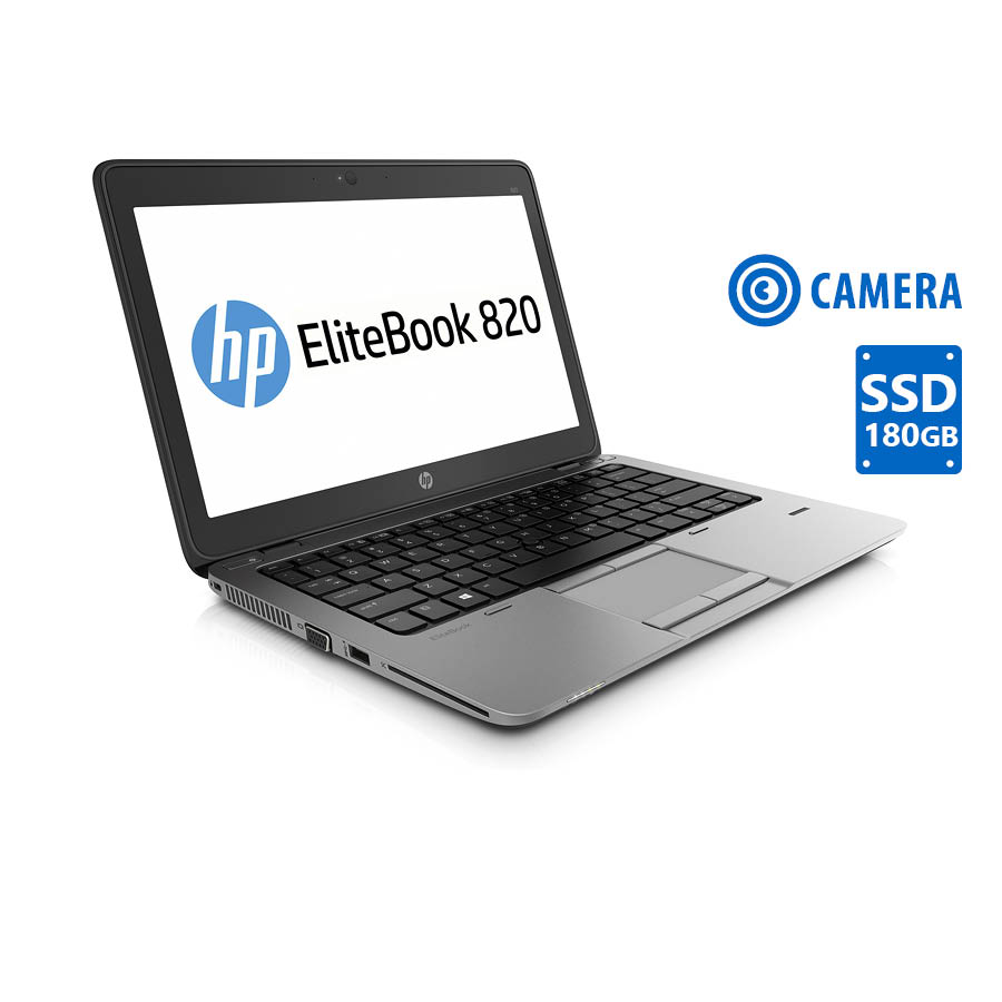HP (A-) Elitebook 820G1 i5-4310U/12.5"/4GB DDR3/180GB SSD/No ODD/Camera/7P Grade A- Refurbished Lapt