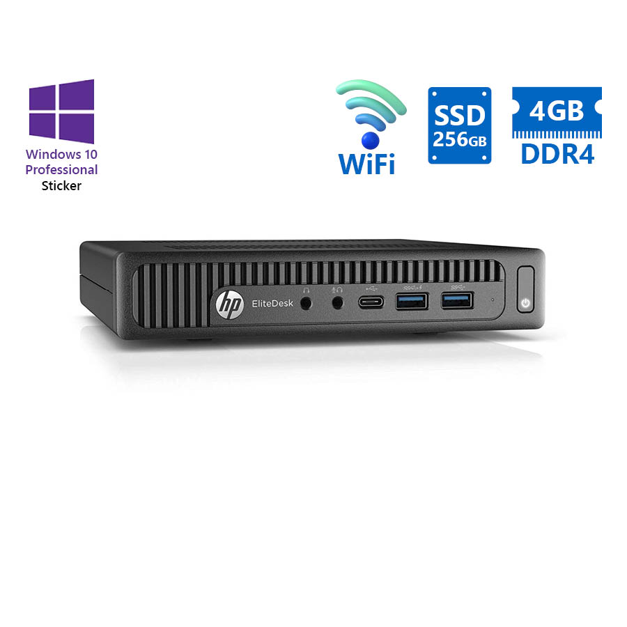 HP EliteDesk 800G2 DM WiFi i5-6500T/4GB DDR4/256GB SSD/No ODD/10P Grade A Refurbished PC