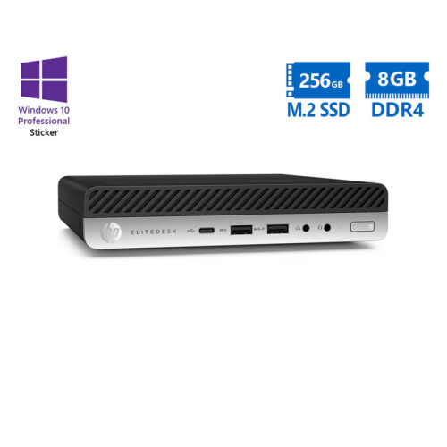 HP EliteDesk 800G3 DM i5-6500T/8GB DDR4/256GB M.2 SSD/No ODD/10P Grade A Refurbished PC