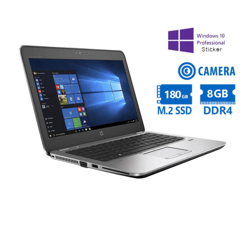 HP Elitebook 820G3 i5-6300U/12.5"/8GB DDR4/180GB M.2 SSD/No ODD/Camera/10P Grade A Refurbished Lapto