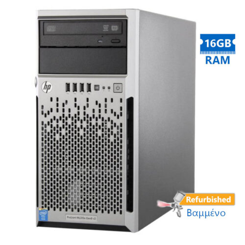 HP Proliant ML310e Gen8 Server Tower E3-1220v2/16GB DDR3/No HDD/4xLFF/1xPSU/DVD/B120i/WS12S Grade A+