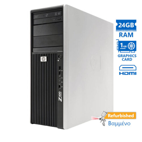 HP Z400 Tower Xeon W3680(6-Cores)/24GB DDR3/500GB/ATI 1GB/DVD/7P Grade A+ Workstation Refurbished PC