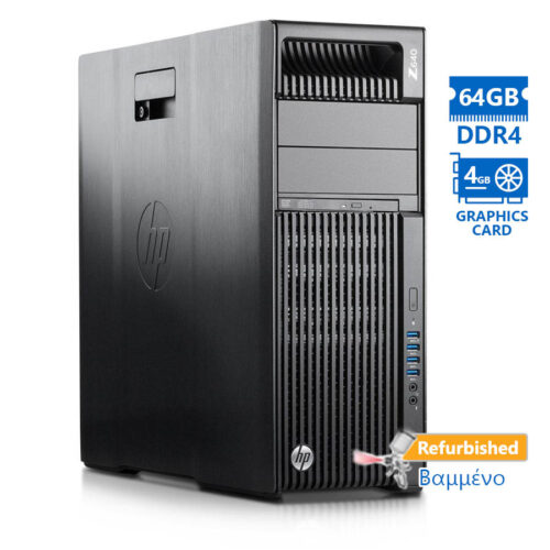 HP Z640 Tower Xeon E5-2690v3(12-Cores)/64GB DDR4/4TB/Nvidia 4GB/DVD/8P Grade A+ Workstation Refurbis