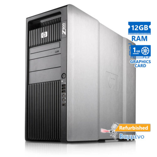 HP Z800 Tower Xeon X5650 (6-Cores)/12GB DDR3/1TB/ATI 1GB/DVD/7P Grade A+ Workstation Refurbished PC