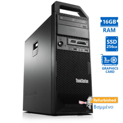 Lenovo ThinkStation S30 Tower Xeon E5-1620v2(4-Cores)/16GB DDR3/256GB SSD/Nvidia 3GB/DVD/8P Grade A+