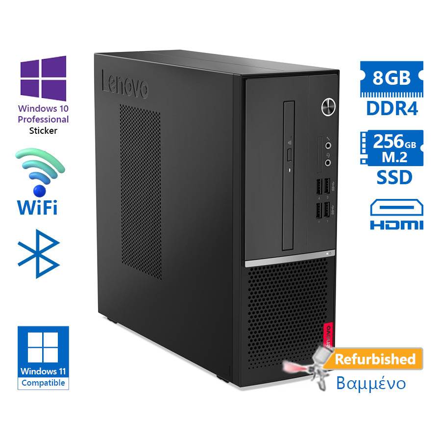 Lenovo V530s WiFi SFF i5-9400/8GB DDR4/256GB M.2 SSD/No ODD/10P Grade A+ Refurbished PC