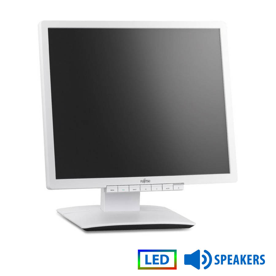 Used Monitor B19-x LED/Fujitsu/19"/1280x1024/White/w/Speakers/D-SUB & DVI-D